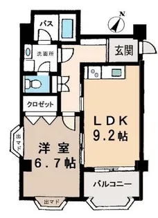 緑町ハイリビング壱番館【3階】の間取り