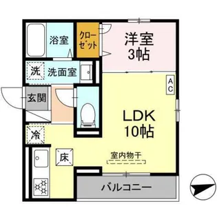 グレイス海田市駅前【1階】の間取り