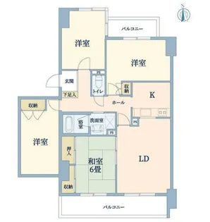 プレシジョン青葉台【3階】の間取り
