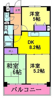 メディコーポ都筑【4階】の間取り