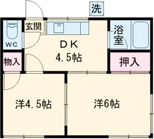 INOUEアパートメント【2階】の間取り