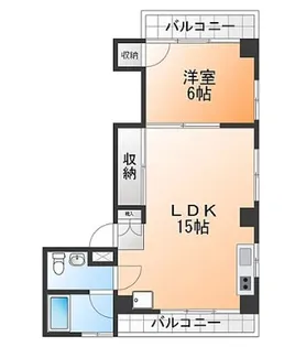 アクアコート麻布【4階】の間取り