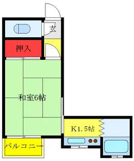 本田マンション2号棟【2階】の間取り