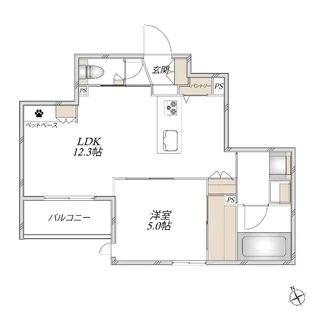 Largo unomori【2階】の間取り