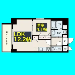 GRANDUKE新栄【4階】の間取り