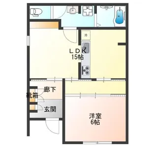 Osaka Mille G【1階】の間取り