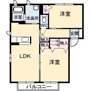 シャーメゾン丸尾【2階】の間取り