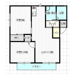 ガーデンプレイス本庄A棟【2階】の間取り