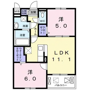 Cozumel【2階】の間取り