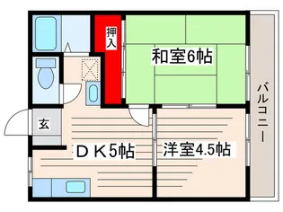 ロータスフラッツ2【2階】の間取り
