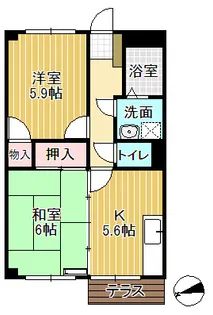 セジュールわかば A,B,C棟【1階】の間取り