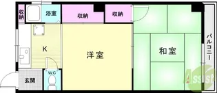 杉本マンション【2階】の間取り