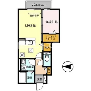 ガアデンホームズ曙【1階】の間取り
