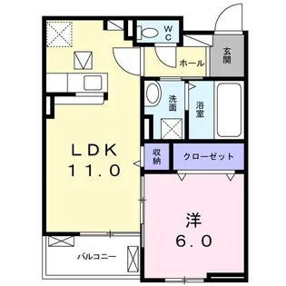 ベル フィオーレ【1階】の間取り