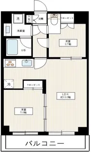 フュージョナル墨田【6階】の間取り
