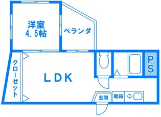 モンステラ北加瀬【2階】の間取り
