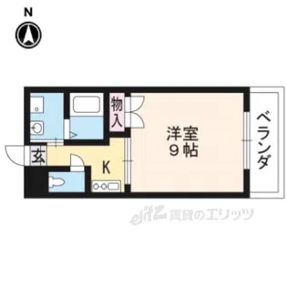 ヴィラ竹田【2階】の間取り