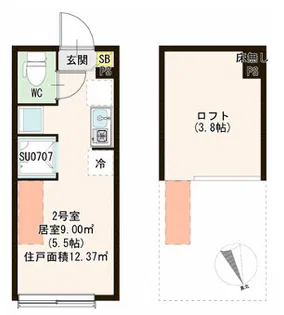 ピッコロモンド赤羽【2階】の間取り