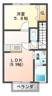 タイムズパークTK【2階】の間取り