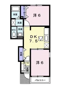 クレアトゥール A【1階】の間取り
