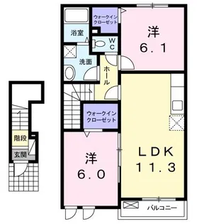 ドルチェOK【2階】の間取り