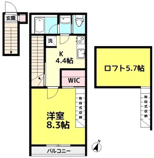 フェリーチェ和光【2階】の間取り