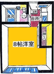 岡田ハイツ【1階】の間取り
