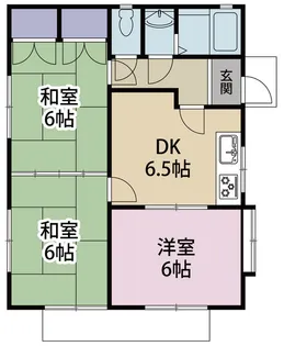 金子ハイツ【2階】の間取り