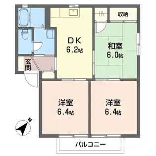フォレスト北日吉C棟【1階】の間取り