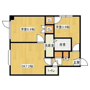 アパルトマンメルシー【2階】の間取り