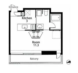 ヴィラロンド【1階】の間取り