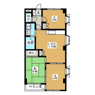 リビングヒルズ【1階】の間取り
