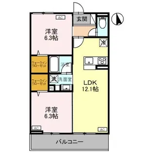 CLASSEUM元今泉【3階】の間取り