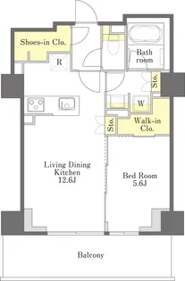 プライムメゾン江古田の杜ウェスト【3階】の間取り