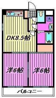 プレステージ富士【3階】の間取り