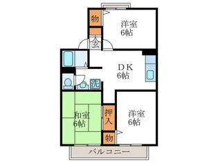 セジュール93【1階】の間取り