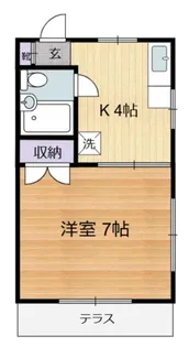 モンシャトー新川【1階】の間取り