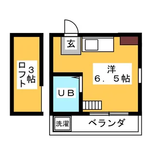 ハウス浅間【1階】の間取り