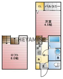 modern palazzo 住吉レジサム【1階】の間取り