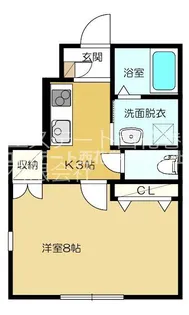 チュテレールB【1階】の間取り