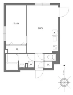 エルファーロ代々木【3階】の間取り