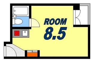 広島県広島市中区西平塚町【マンション】の間取り