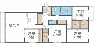 メゾンMT北野【2階】の間取り
