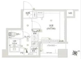 エル・ドゥーチェ蒲田【7階】の間取り