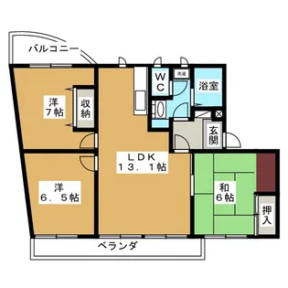 カサフィーナAI【3階】の間取り
