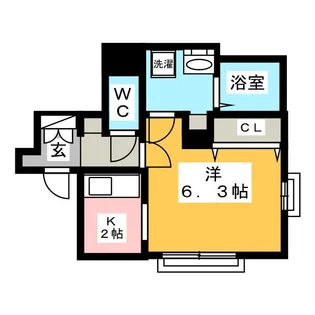 REG YOKOHAMA鶴見【2階】の間取り