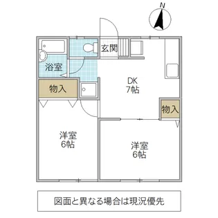 ファミーユK【1階】の間取り