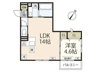 広島県広島市西区高須3【アパート】の間取り
