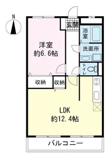LATTE外原館【2階】の間取り