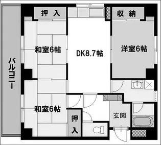 エスポワール川口【1階】の間取り